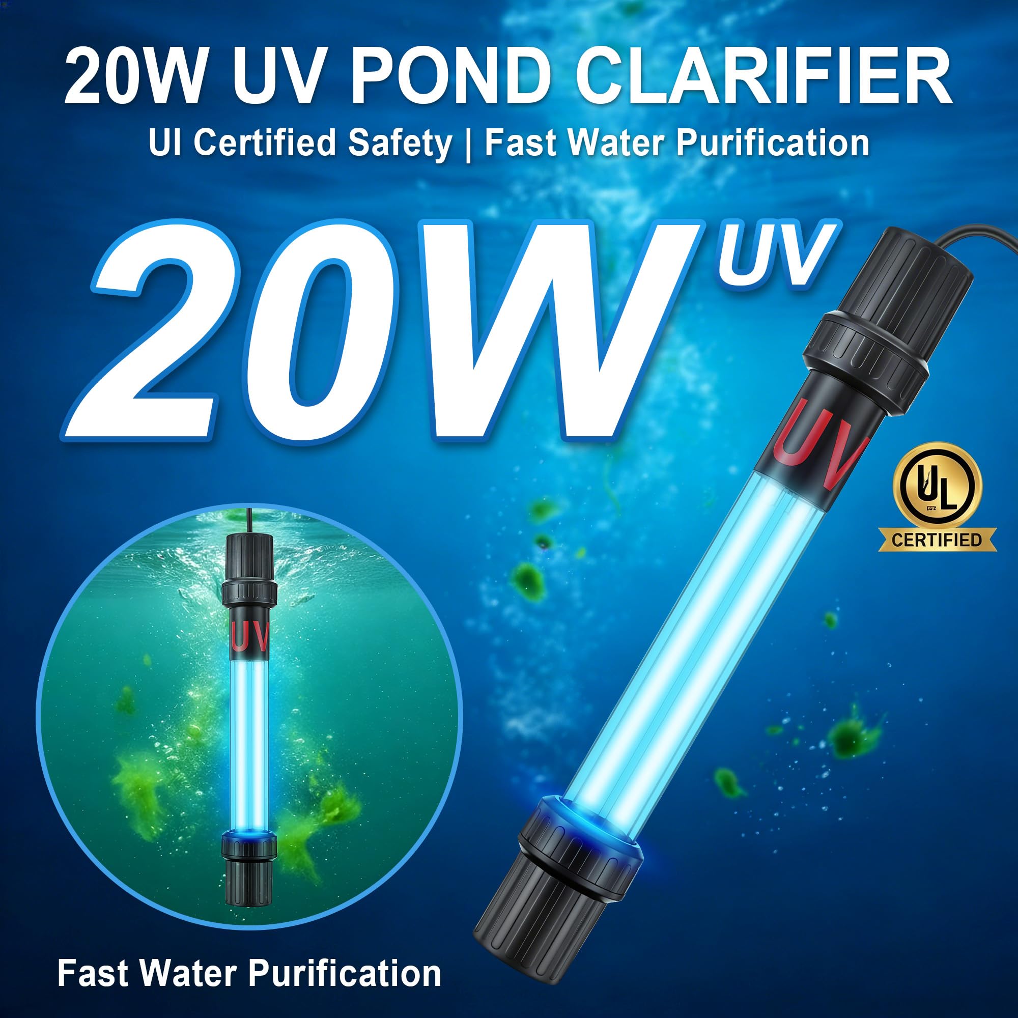 Qualirey close-up of quartz tube highlighting clear UV transmission advantage
