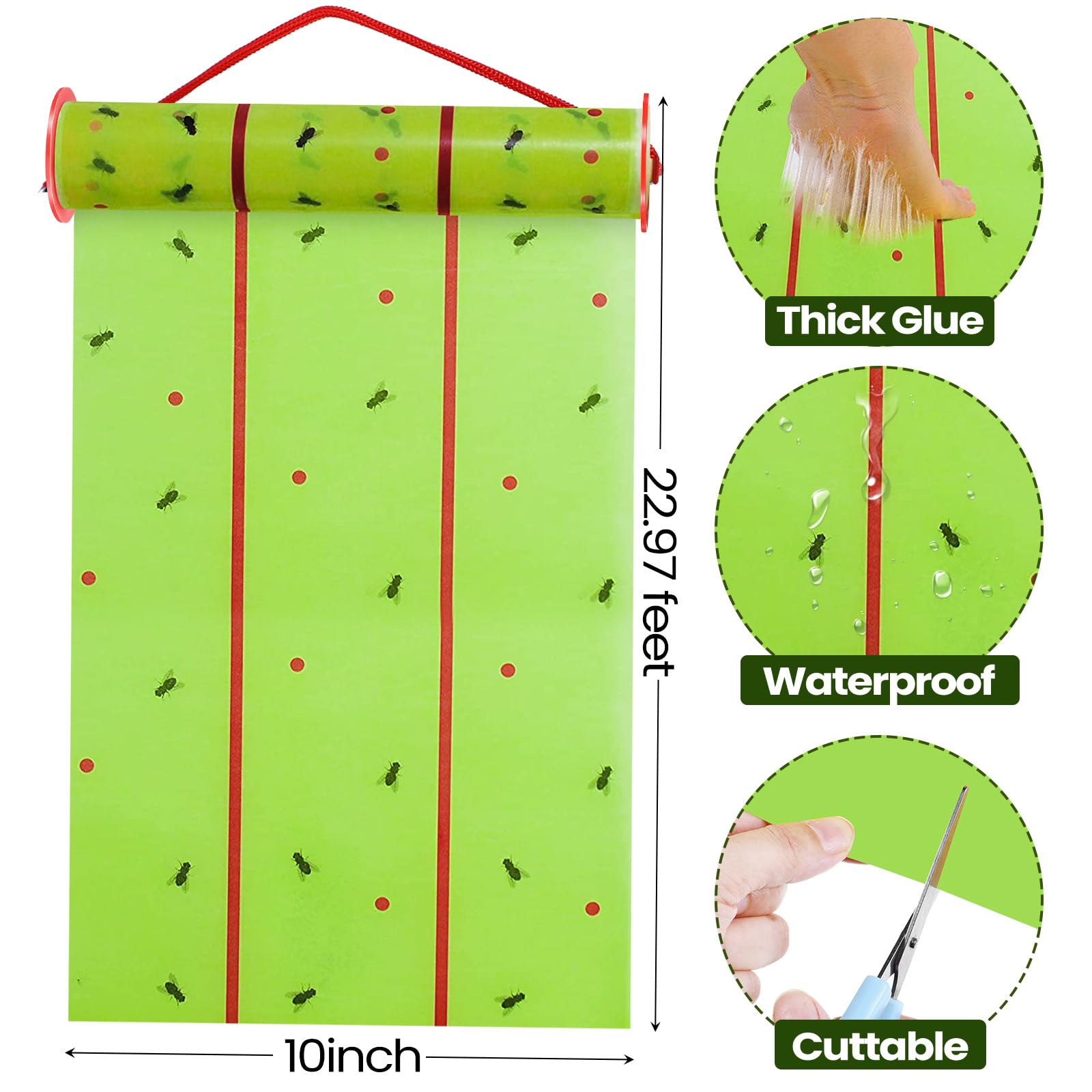 Qualirey roll next to ruler showing length and 10-inch width for coverage