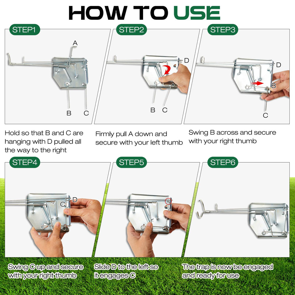 Qualirey side profile of an armed trap illustrating safe setup and quick activation benefit