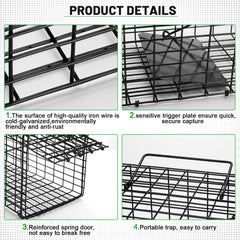 Qualirey side view highlighting galvanized wire mesh and corrosion-resistant coating benefit