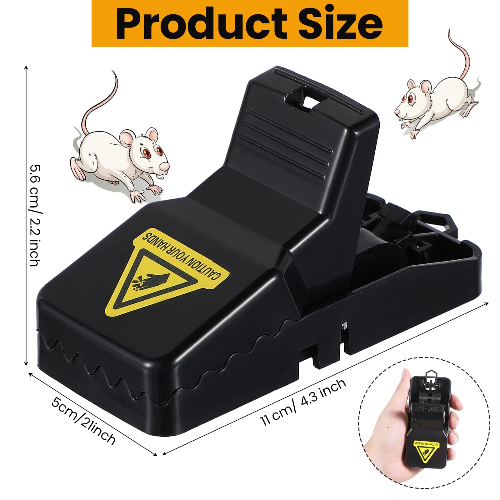 Qualirey stacked traps showing washable plastic and easy cleanup