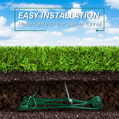 Qualirey hands installing trap in runway showing safe below-ground setup