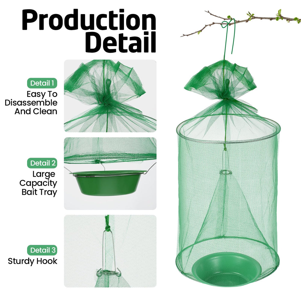 Qualirey trap beside ruler showing cage dimensions for proper placement planning