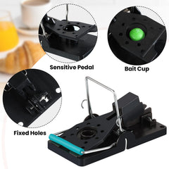 Qualirey trap next to coin showing compact portable size benefit