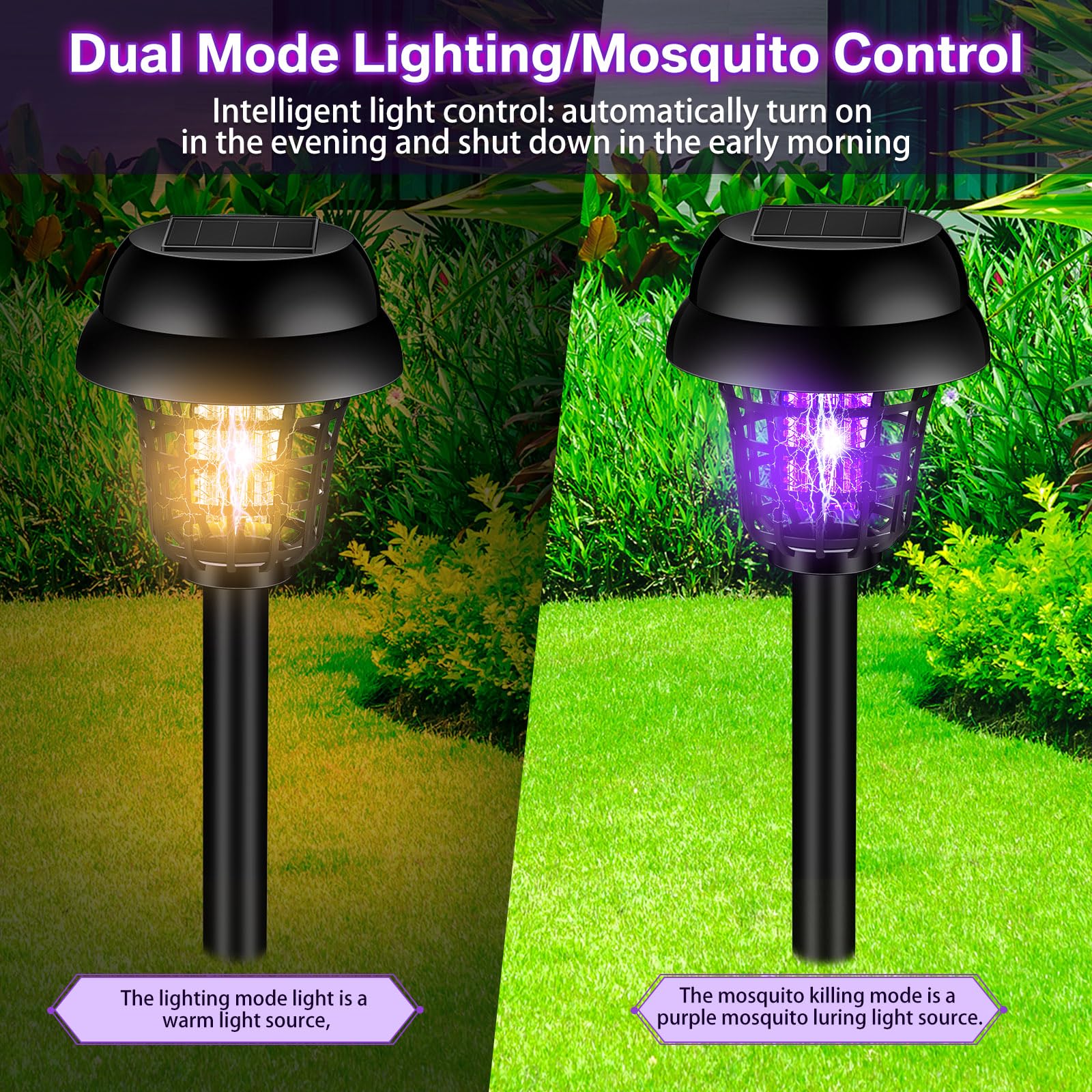 Qualirey white-mode lamp providing soft patio illumination and decorative light