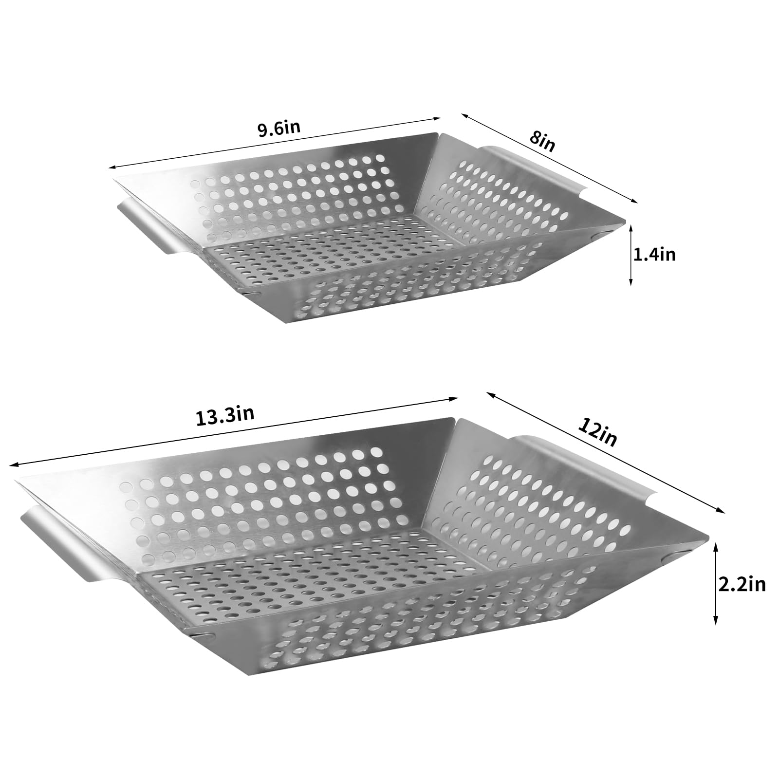 QUANSHANGJU small baskets nested together for compact, space-saving storage