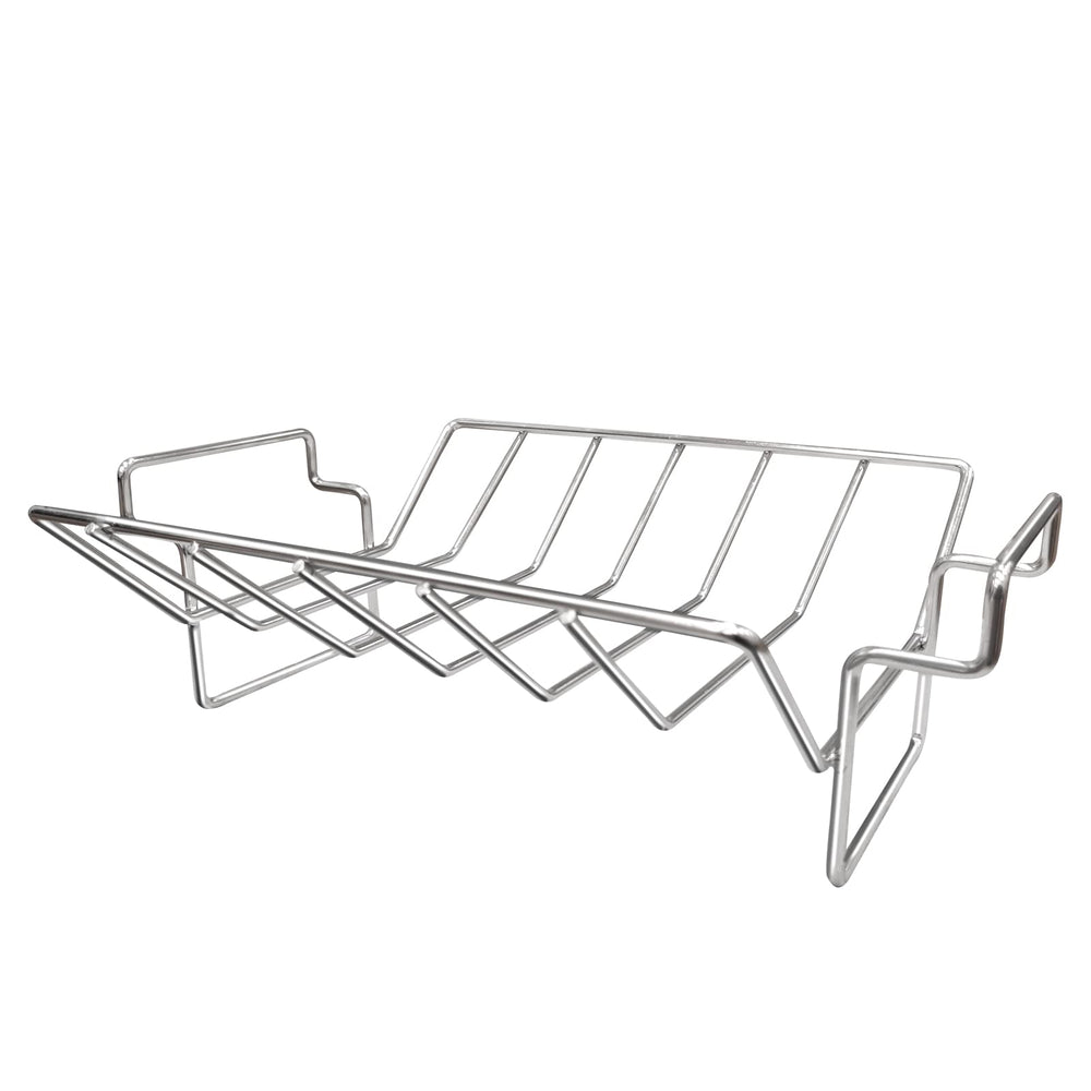 Quantfire front view of dual-purpose rack showing overall sturdy design and fit