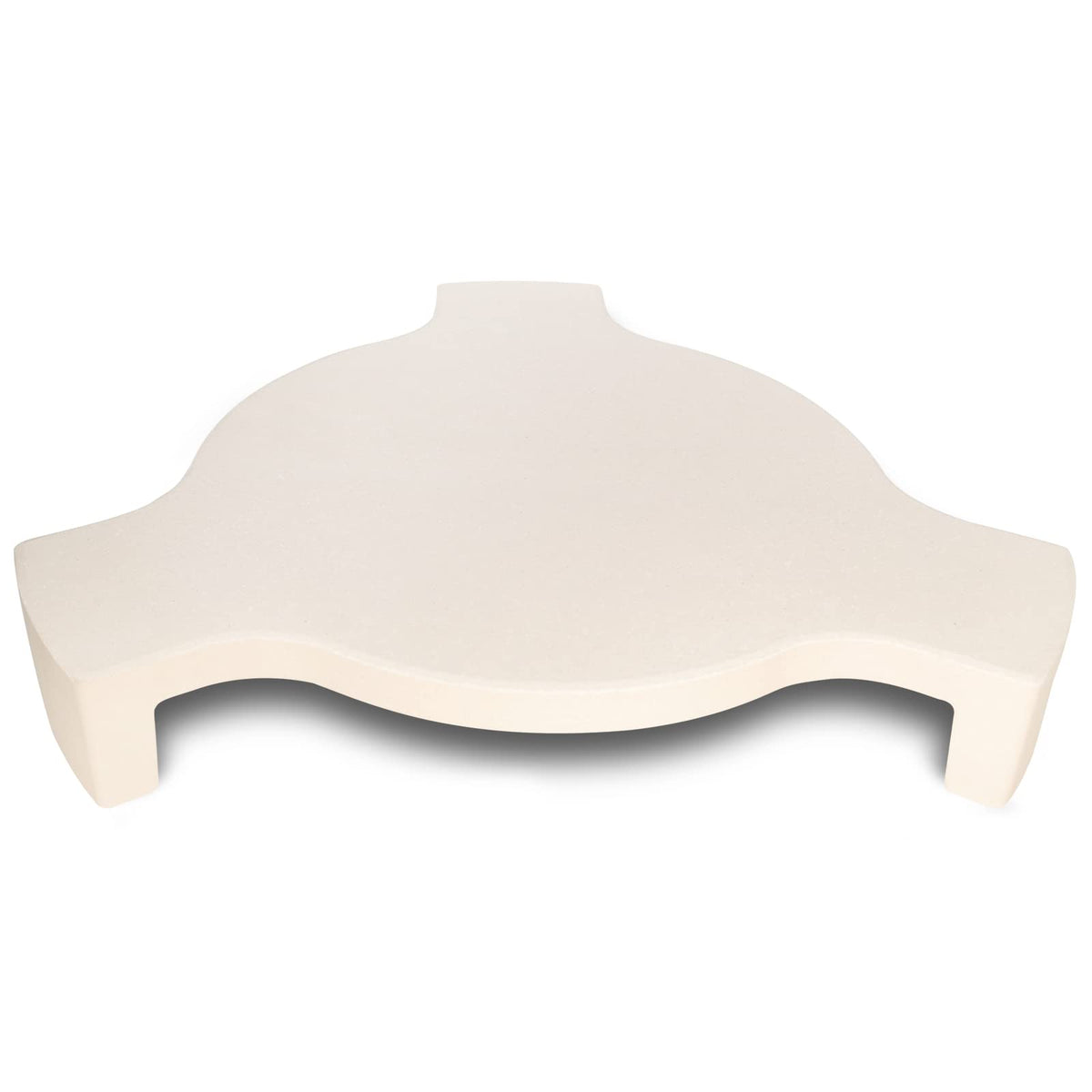 Quantfire front view of ceramic plate setter showing secure fit and durability