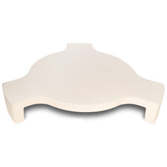 Quantfire front view of ceramic plate setter showing secure fit and durability
