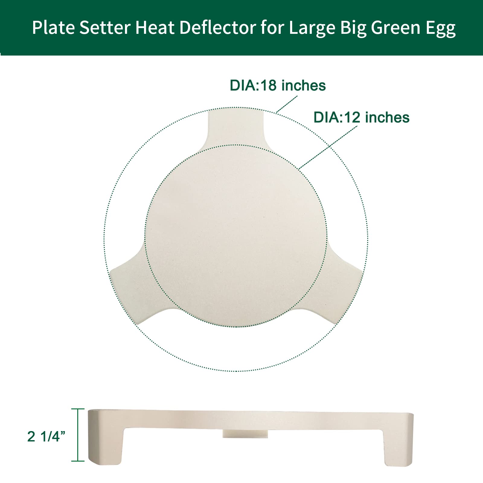 Quantfire close-up of ceramic surface texture for even heat transfer