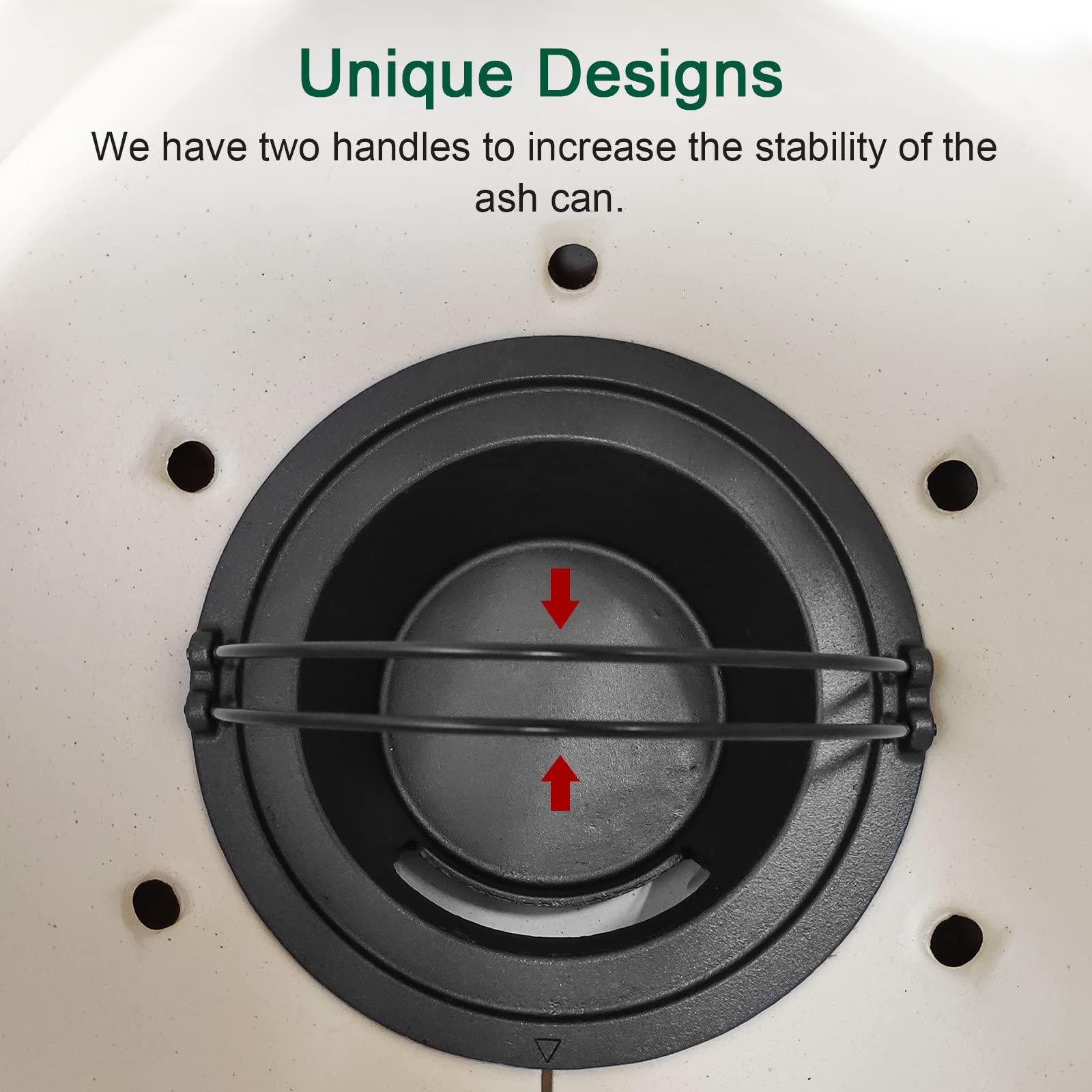 Quantfire triangle alignment mark on rim ensures proper vent alignment for consistent airflow