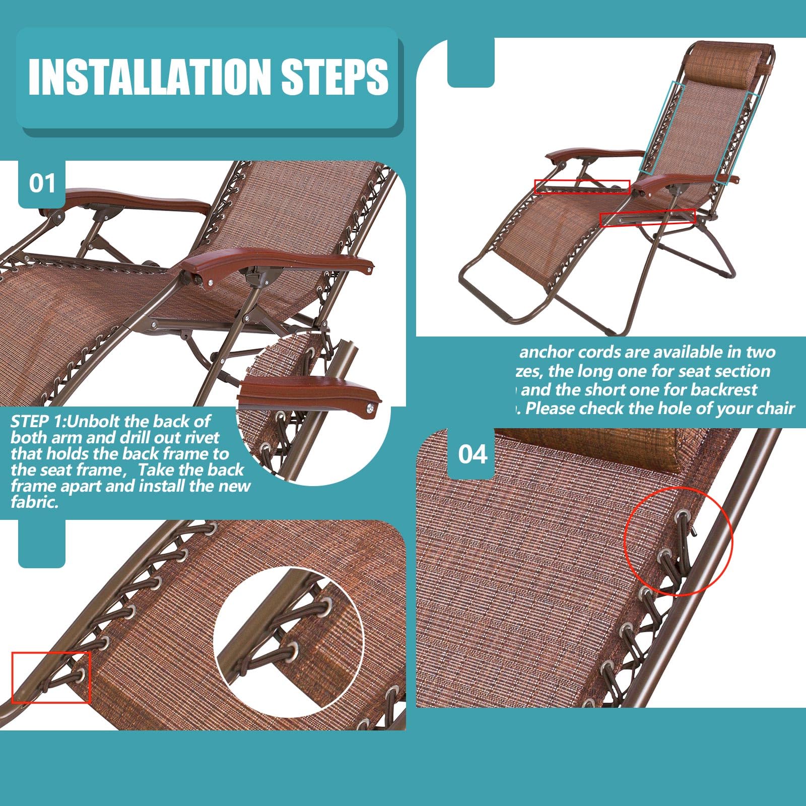Queekay fabric installed on zero gravity chair showing refreshed seating comfort