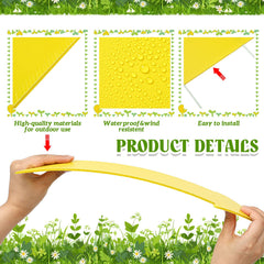 Queekay plastic stake inserted into sign slot showing easy-installation benefit