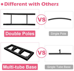 Queension steel tube detail highlighting thickness and long-lasting strength