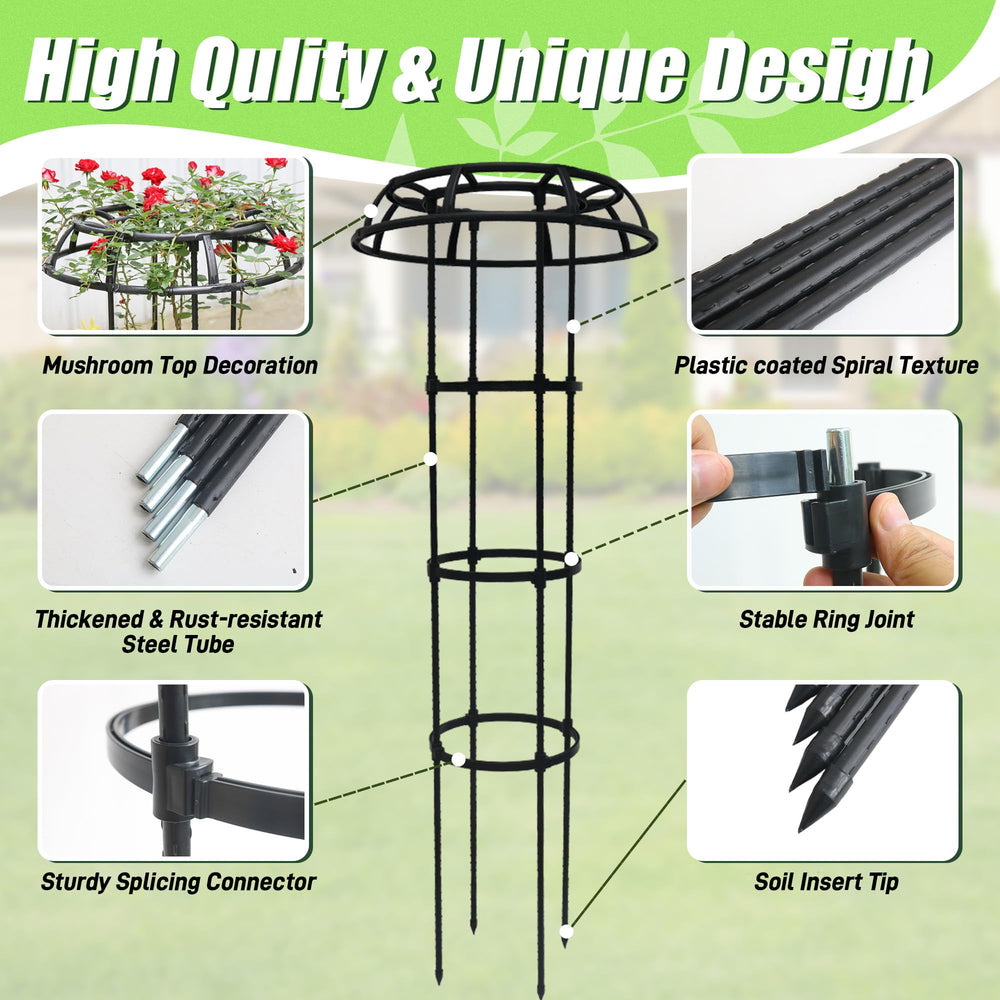 Quibbay adjustable rings detail showing repositionable supports for growth