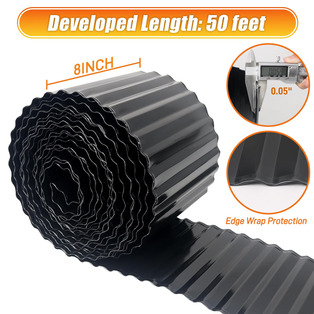 Quibbay corrugated profile close-up showing rigidity and flexible shaping benefits