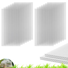Quibbay front view of six clear panels showing lightweight durability