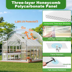 Quibbay panels installed on greenhouse roof showing weather protection