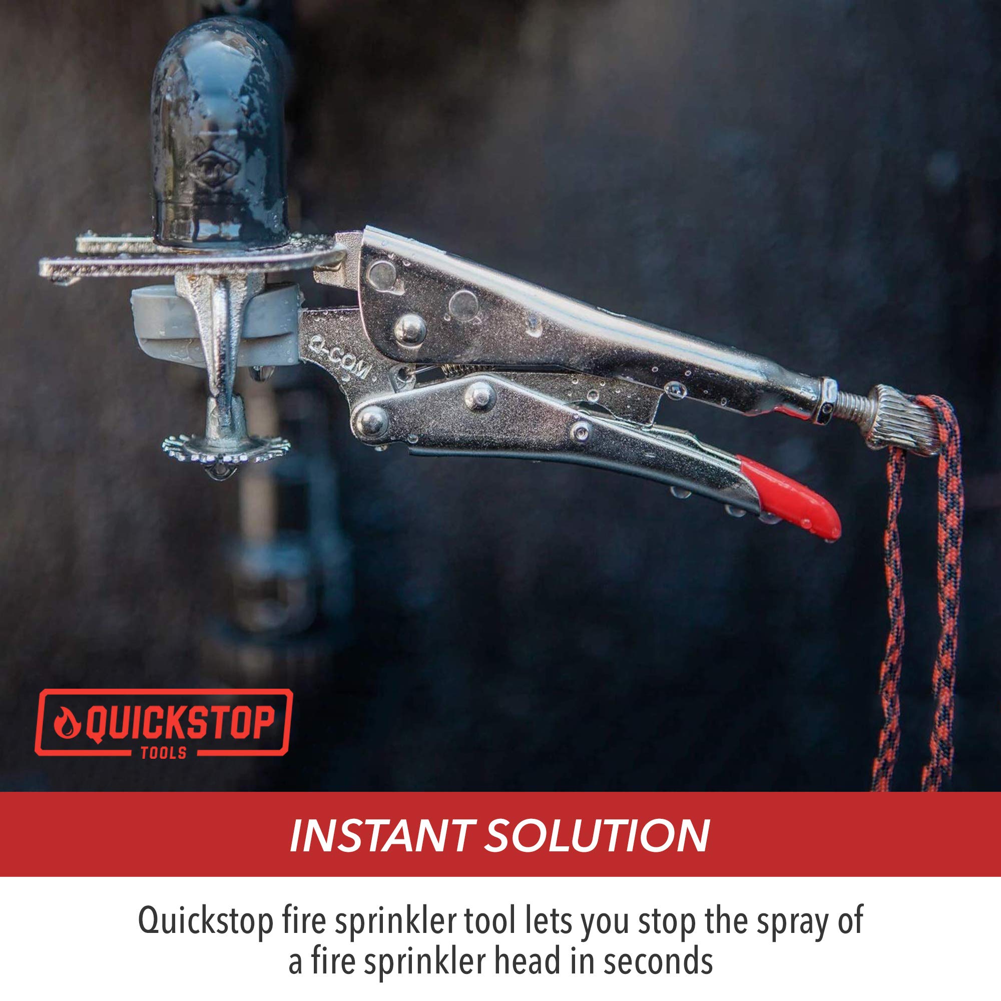 QUICKSTOP metal plating detail showing durable finish and corrosion resistance
