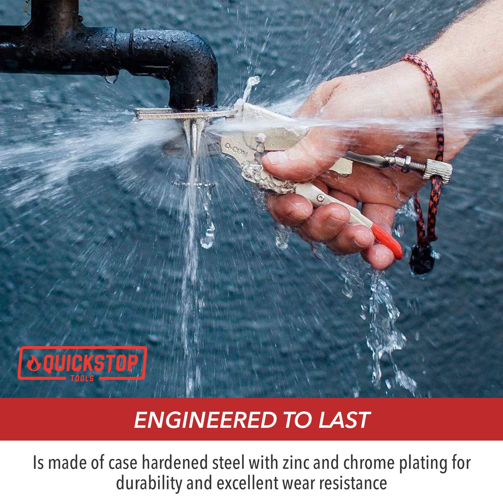 QUICKSTOP used on a sprinkler above an office desk to limit water damage