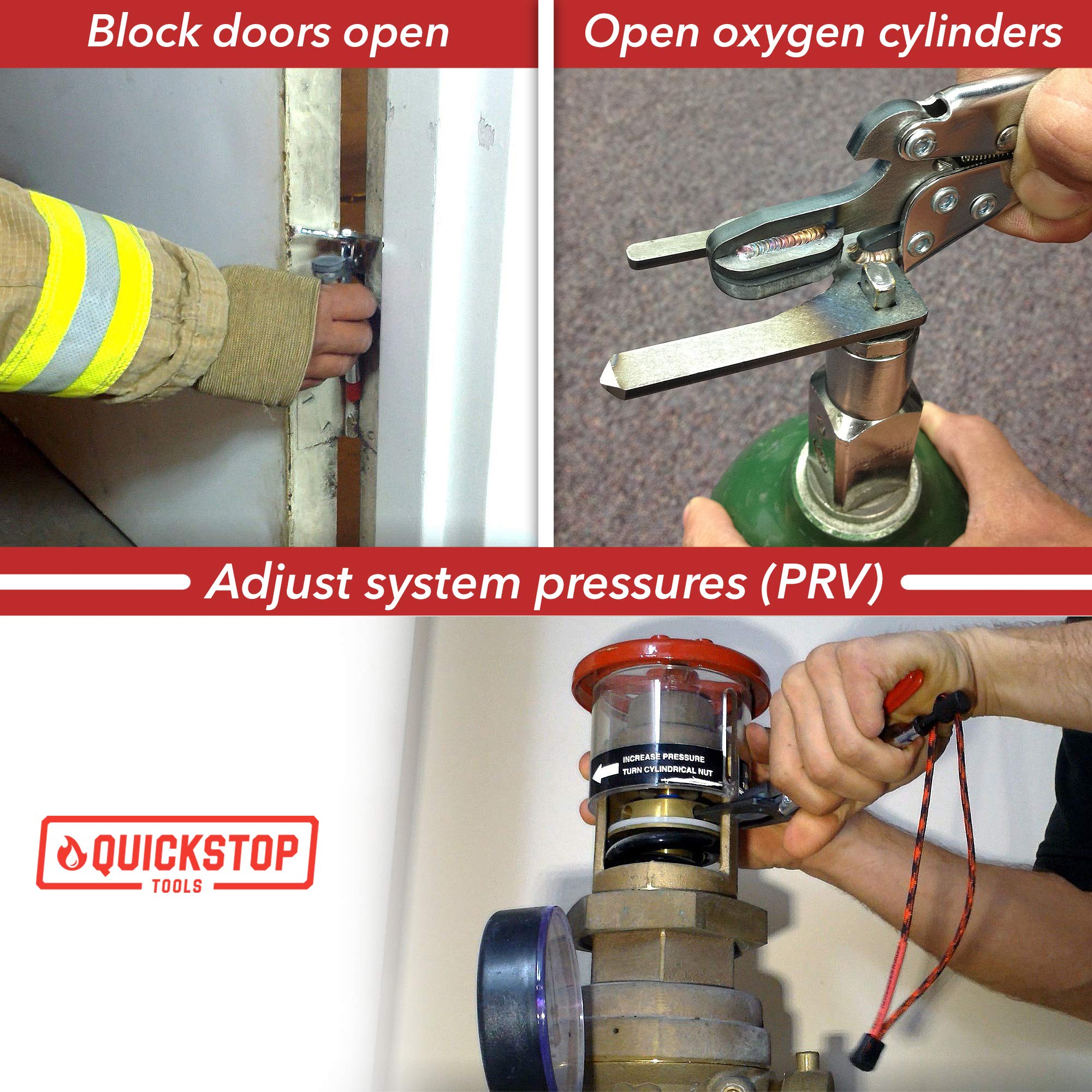 QUICKSTOP in firefighter kit on scene demonstrating rapid-response utility