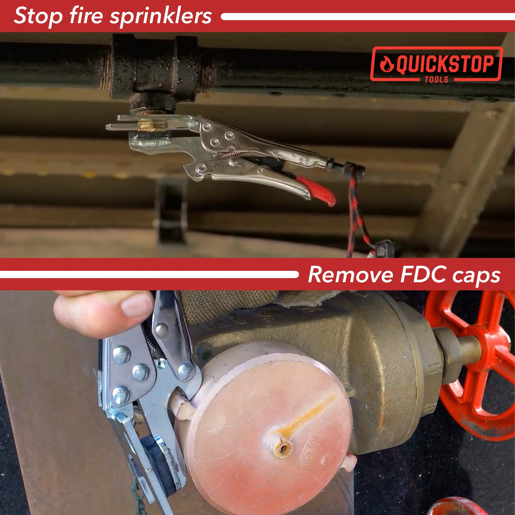 QUICKSTOP tool detail showing hardened steel and plating for long life