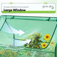Quictent garden bed placed in backyard showing space-saving benefit