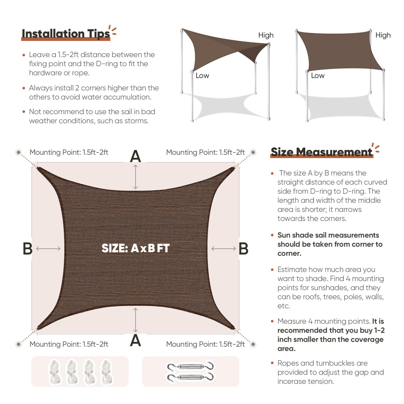 Quictent curved edge tension detail reducing flap and improving stability