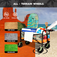 Quiksilver wagon folded flat for compact storage and easy transport benefit
