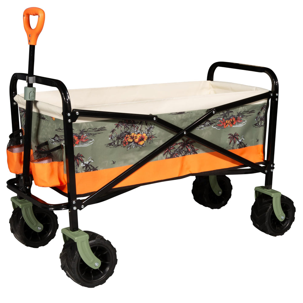 Quiksilver wagon front view showing roomy cargo and durable fabric benefits