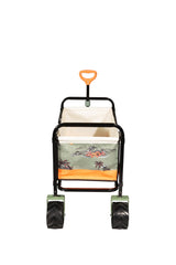 Quiksilver wagon loaded on beach carrying coolers and chairs for convenience