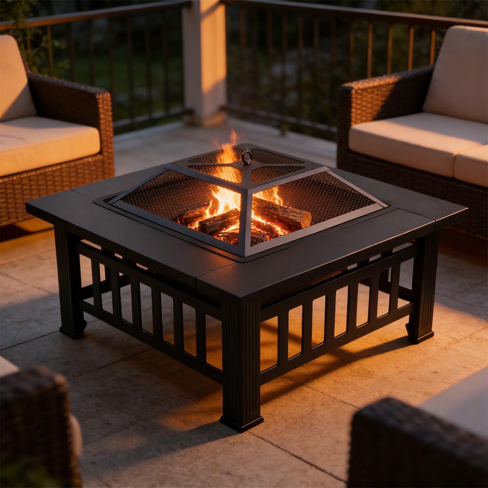 Quilushey lifestyle evening patio setting showing cozy atmosphere for gatherings