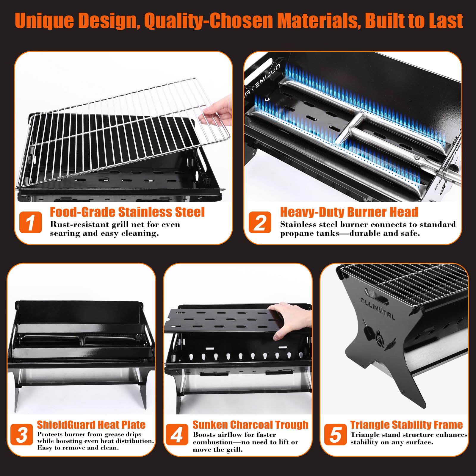 QuliMetal in a backyard setting demonstrating versatile outdoor entertaining