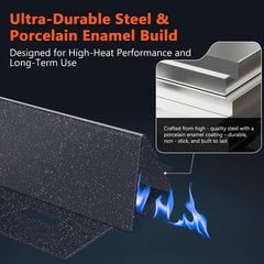 QuliMetal deflector de calor con regla para mostrar dimensiones, encaje preciso en Genesis 300