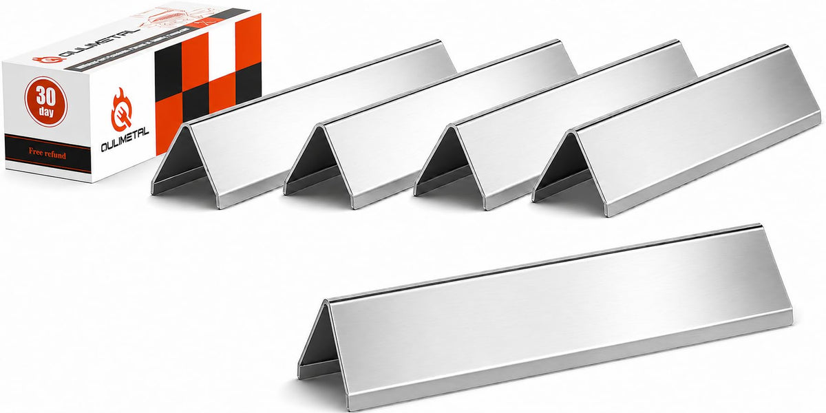 QuliMetal front view of five flavorizer bars showing fit and coverage benefit