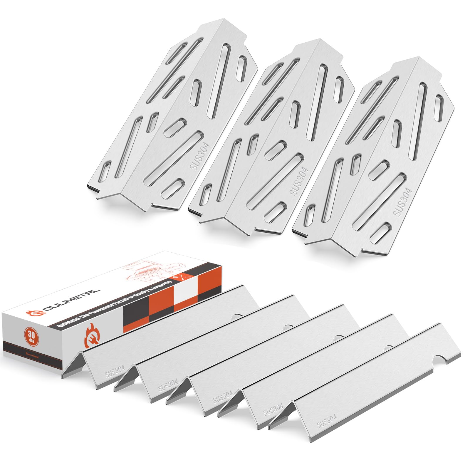 QuliMetal front view of flavorizer bars showing durable stainless finish and long-lasting protection