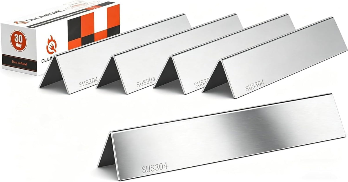 QuliMetal front view of stainless flavorizer bars showing fit and corrosion resistance