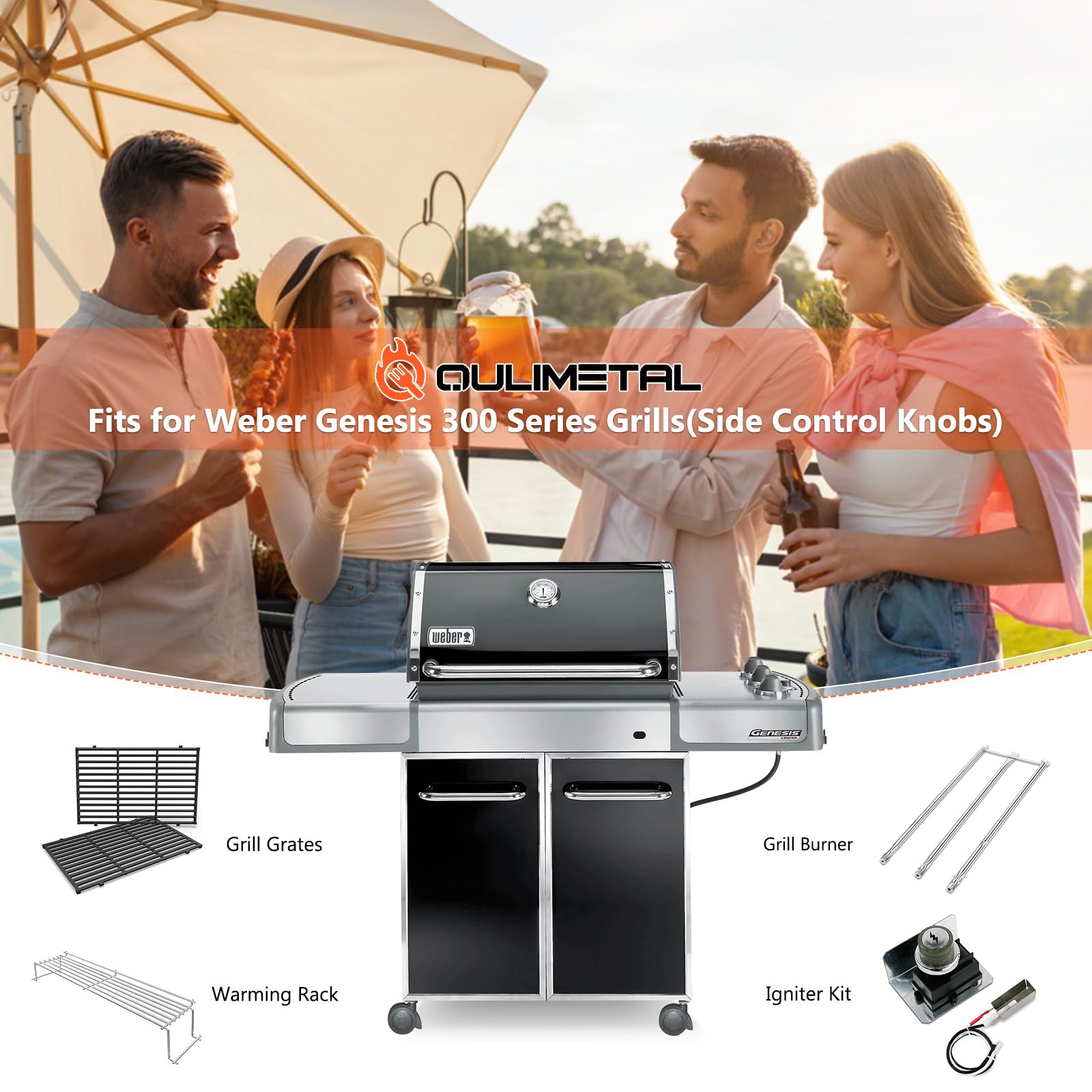 QuliMetal lifestyle backyard grill scene showing improved grilling control
