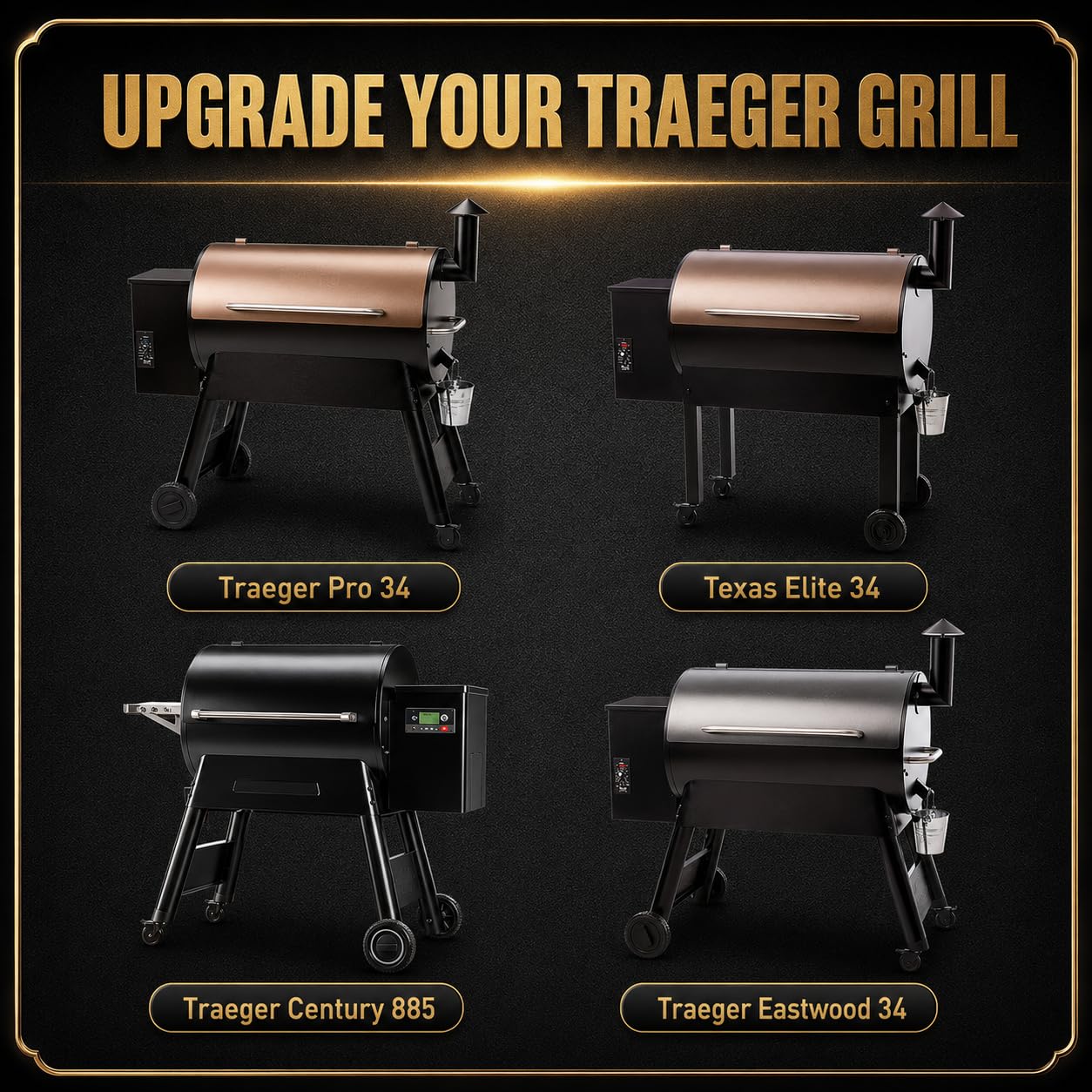 QuliMetal folded flat against grill for compact storage and cover compatibility