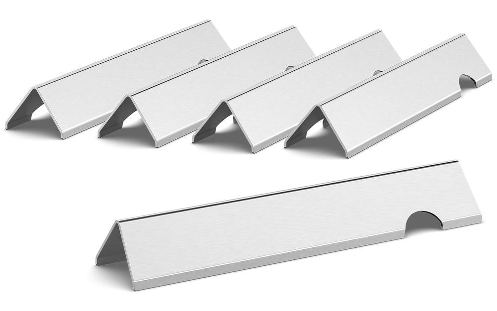 QuliMetal front view of five flavorizer bars showing fit and finish benefit