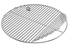 QuliMetal front view of 19.5-inch stainless grate showing full cooking surface and fit