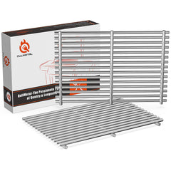 QuliMetal front view of full two-piece grates showing fit and finish, improves durability