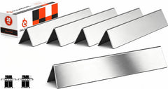 QuliMetal front view of five stainless flavorizer bars showing robust design and fit