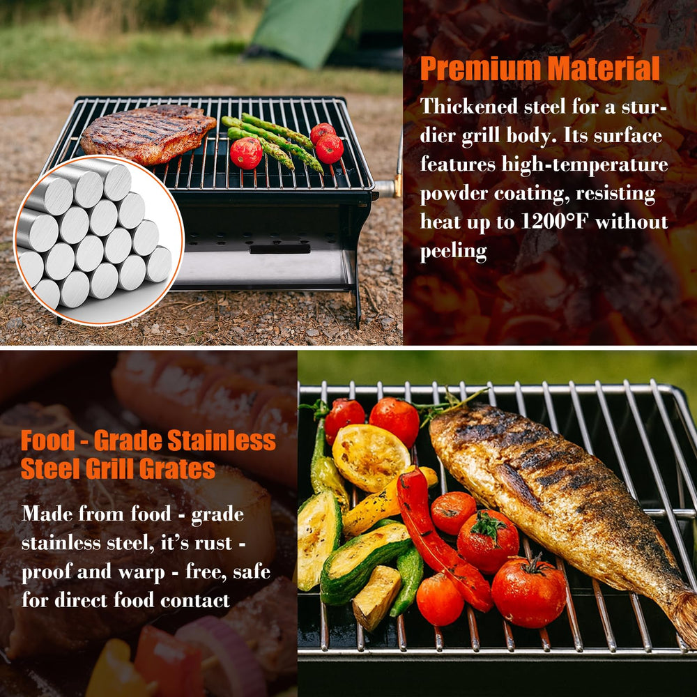 QuliMetal propane burner connection detail for fast 5,000 BTU heat