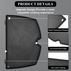 QuliMetal griddle installed inside a Weber Q1200 showing secure placement benefit