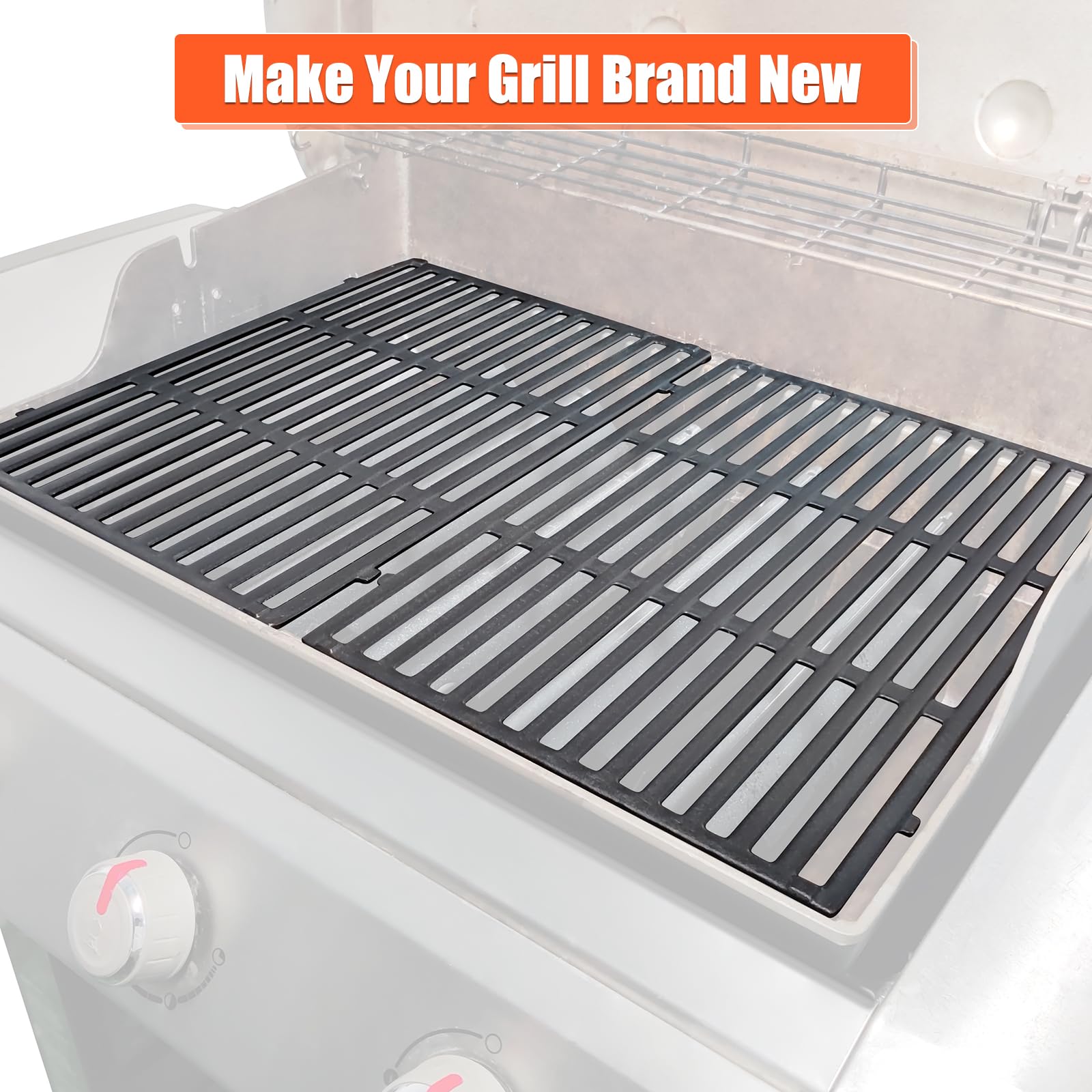 QuliMetal lifestyle image of grates outdoors with grilled food showing enhanced grilling results