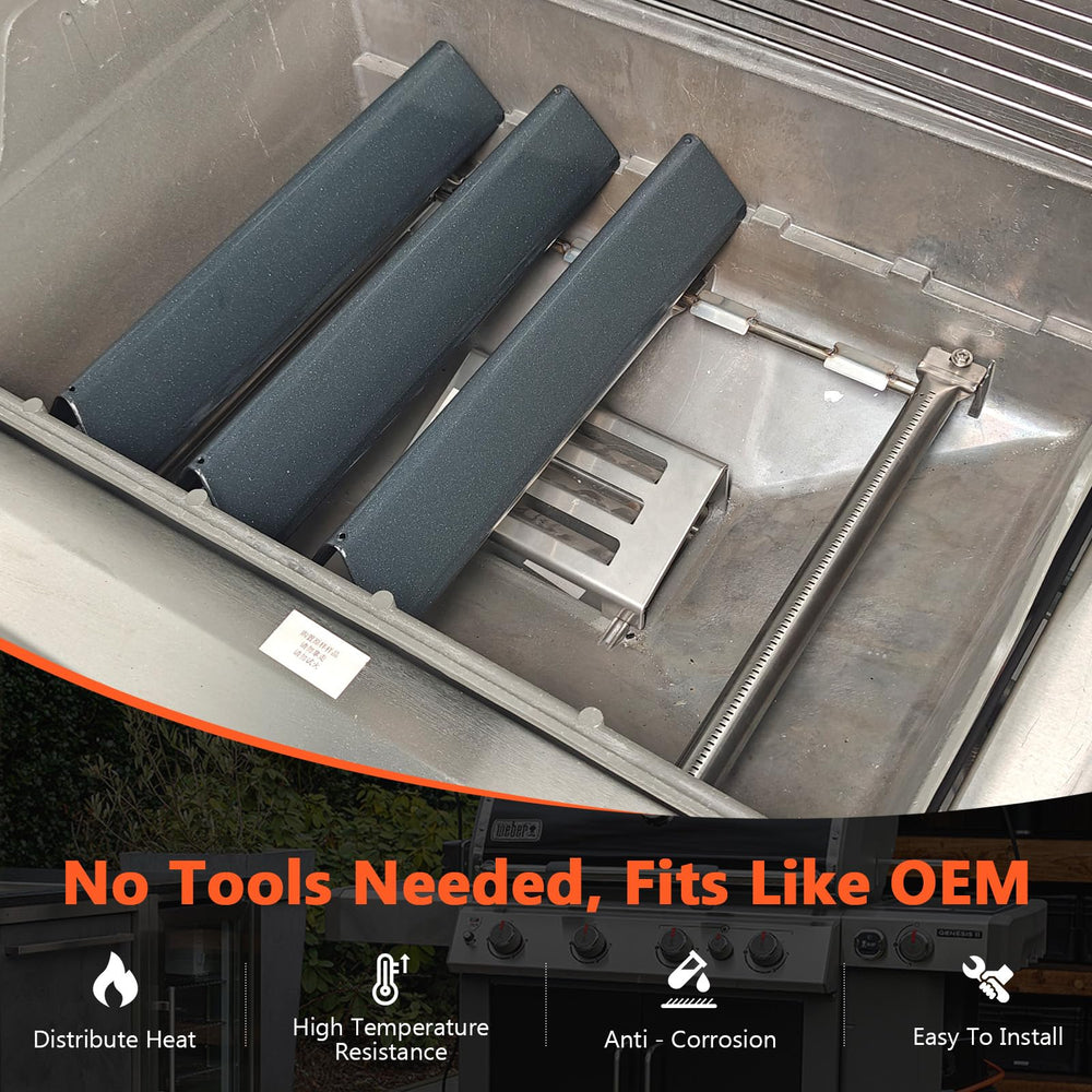 QuliMetal packaged kit ready for installation with burners and five flavorizer bars neatly arranged