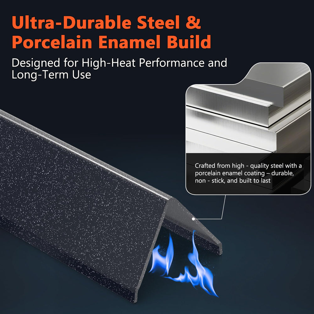QuliMetal side profile highlighting 16GA steel thickness for better heat retention and warp resistance