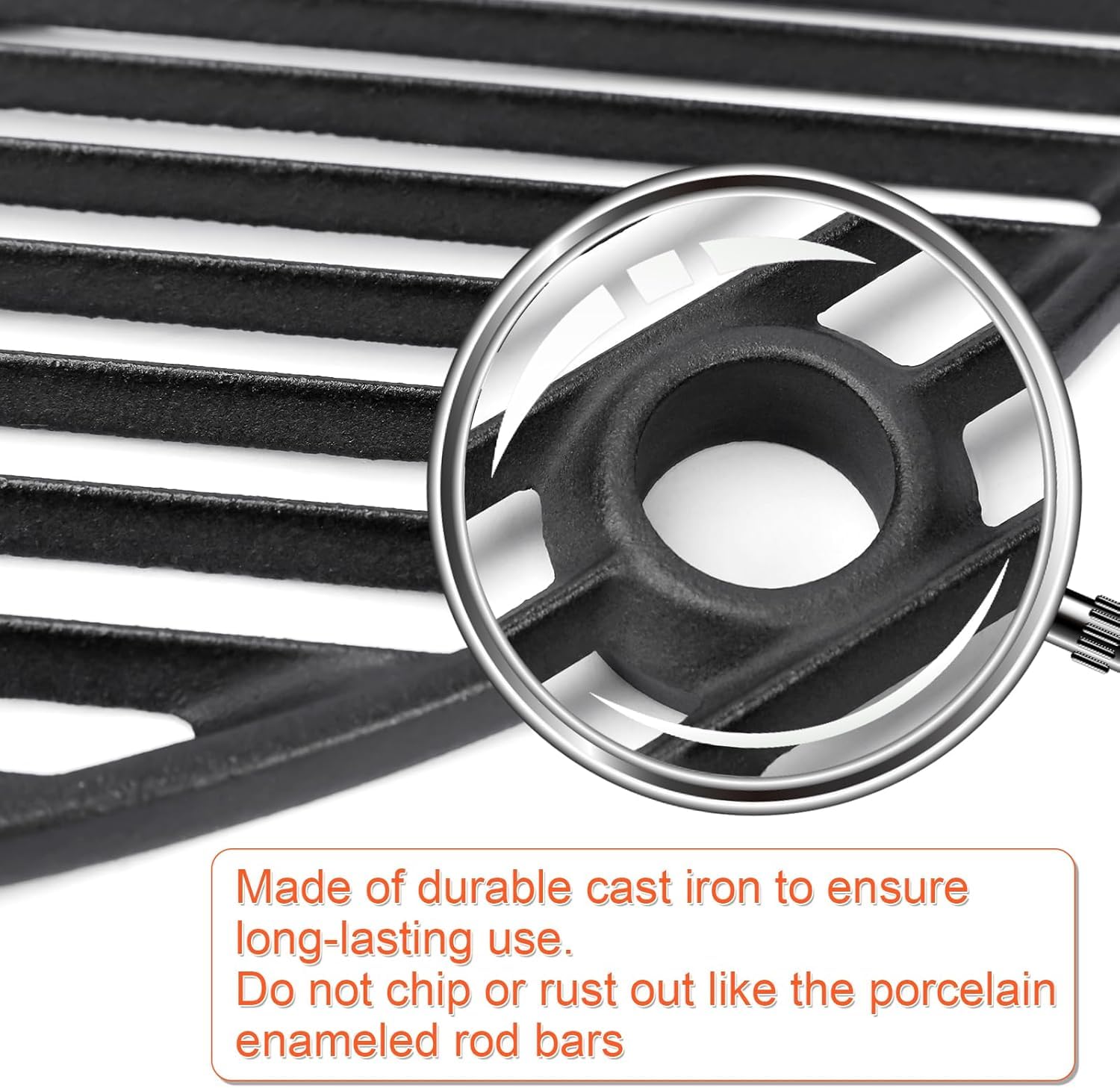 QuliMetal grate with tape measure showing 19.5-inch diameter for correct fit