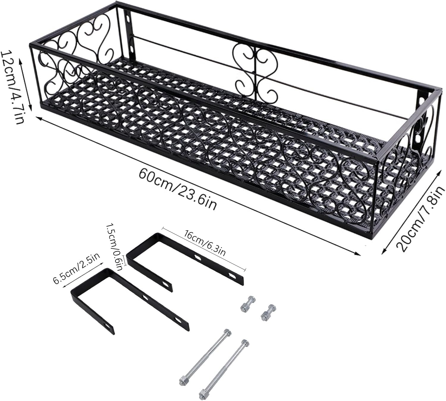 QUMENEY hooks and screws hardware for secure railing attachment